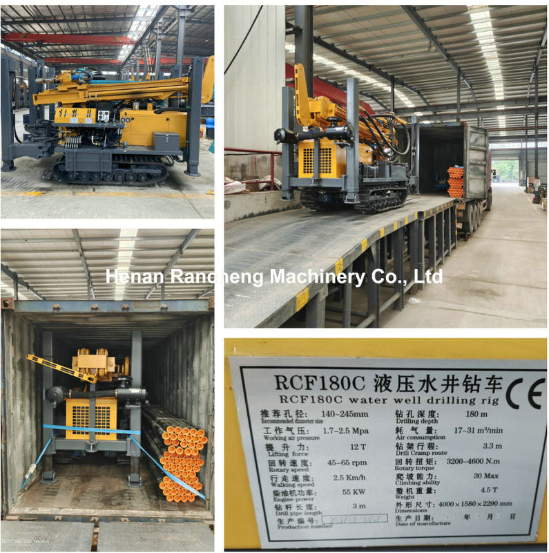180m Deep Rock RCF180C Crawler Μετακινούμενο Πολυλειτουργικό Πυρηνικό Τεχνικό Σταματημένο