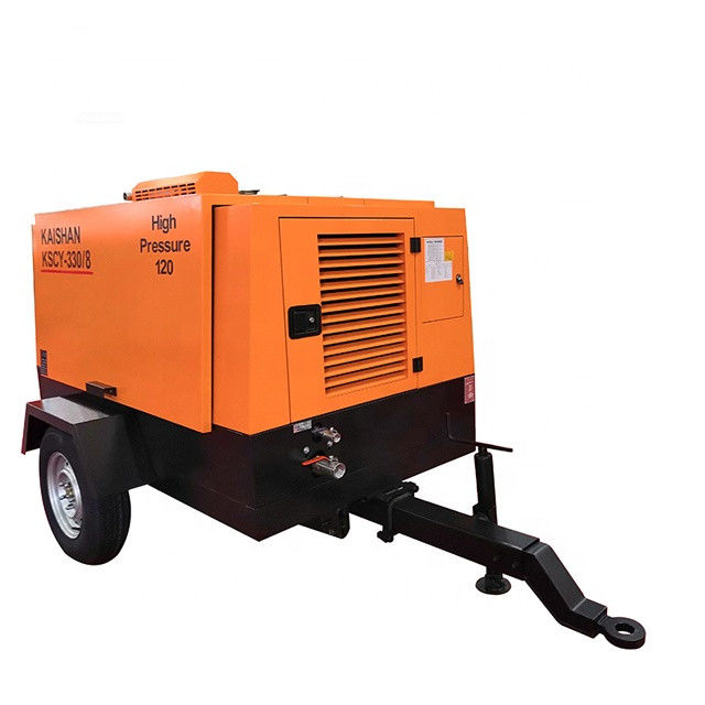 9. 2m3 / min Δυνατότητα τρυπεία αέρα συμπίεσης Yuchai 88KW 8bar πίεση εργασίας