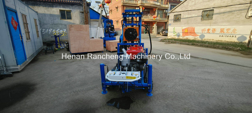 Εύκολη λειτουργία RCS200C ελαστικό Crawler φορητό τρυπάνι με βάθος 150m διάμετρο 450mm