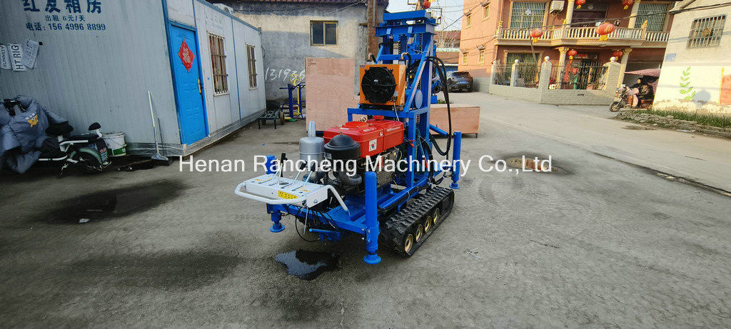 Εύκολη λειτουργία RCS200C ελαστικό Crawler φορητό τρυπάνι με βάθος 150m διάμετρο 450mm