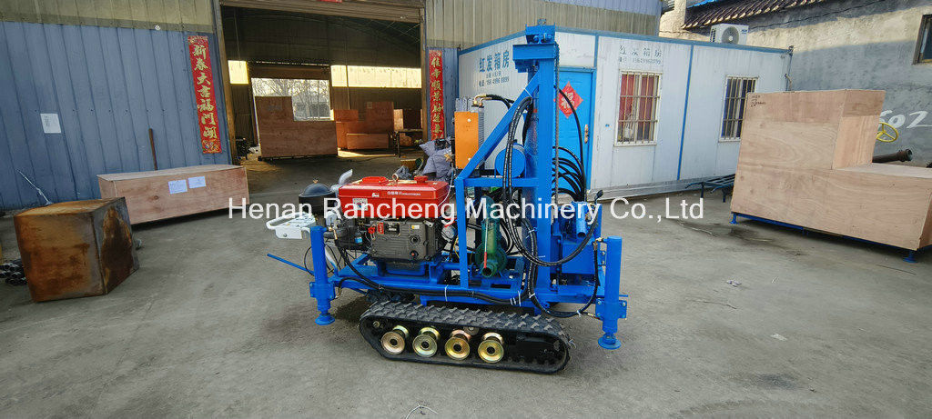 Εύκολη λειτουργία RCS200C ελαστικό Crawler φορητό τρυπάνι με βάθος 150m διάμετρο 450mm