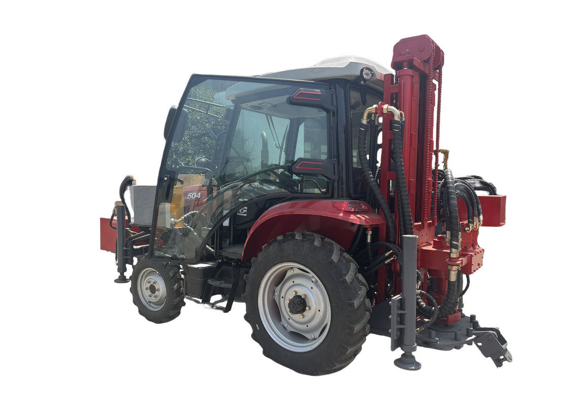 50HP 4X4 Οδηγούμενο τρακτέρ με καμπίνα 260m βάθος γεώτρησης υδραυλική μηχανή γεώτρησης πηγάδι νερού / μηχανή γεώτρησης