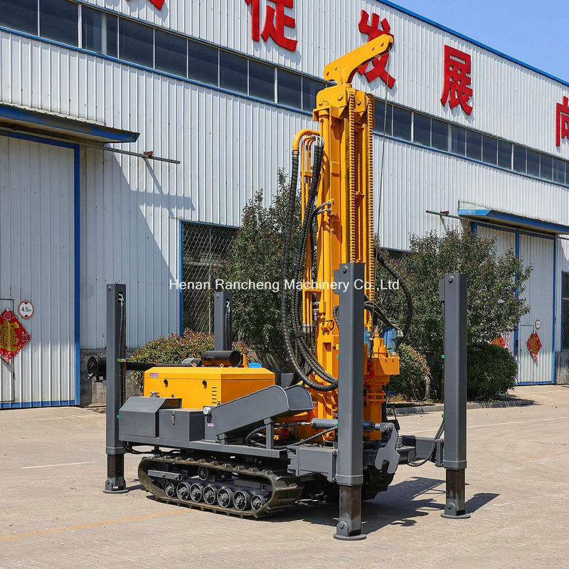 Ζεστή πώληση βάθος 200m Crawler τοποθετημένη μηχανή γεωτρήσεων νερού 58KW YuChai κινητήρας ντίζελ