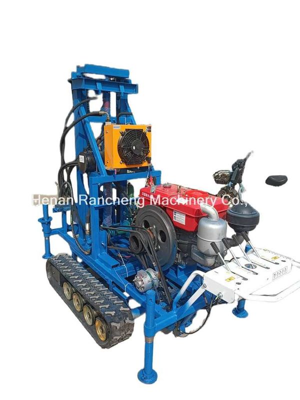 Εύκολη λειτουργία RCS200C ελαστικό Crawler φορητό τρυπάνι με βάθος 150m διάμετρο 450mm