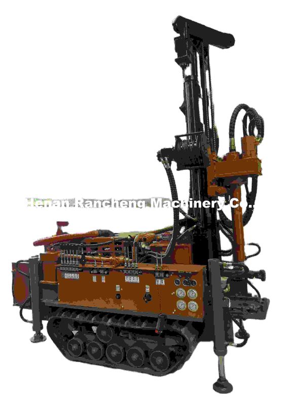 RCF150S 150m βάθος συμπαγές ελαστικό τροχιά νερό καλάθι γεώτρηση Rig Μηχανή με 42KW Yuchai κινητήρα