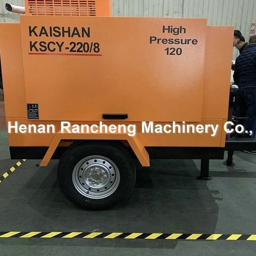 ΚΣΚΥ220/8 Συμπίεσμος αέρα 75HP κινητήρας ντίζελ Στρογγυλοφορητοί συμπιεστές αέρα