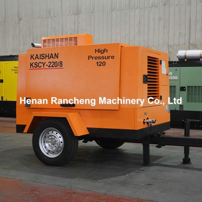 ΚΣΚΥ220/8 Συμπίεσμος αέρα 75HP κινητήρας ντίζελ Στρογγυλοφορητοί συμπιεστές αέρα