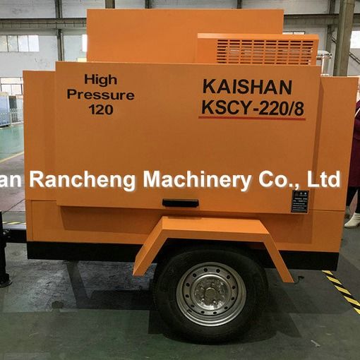 1400kg φορητός ντίζελ αέρας συμπίεσης βίδα 55KW για 8bar πίεση εργασίας