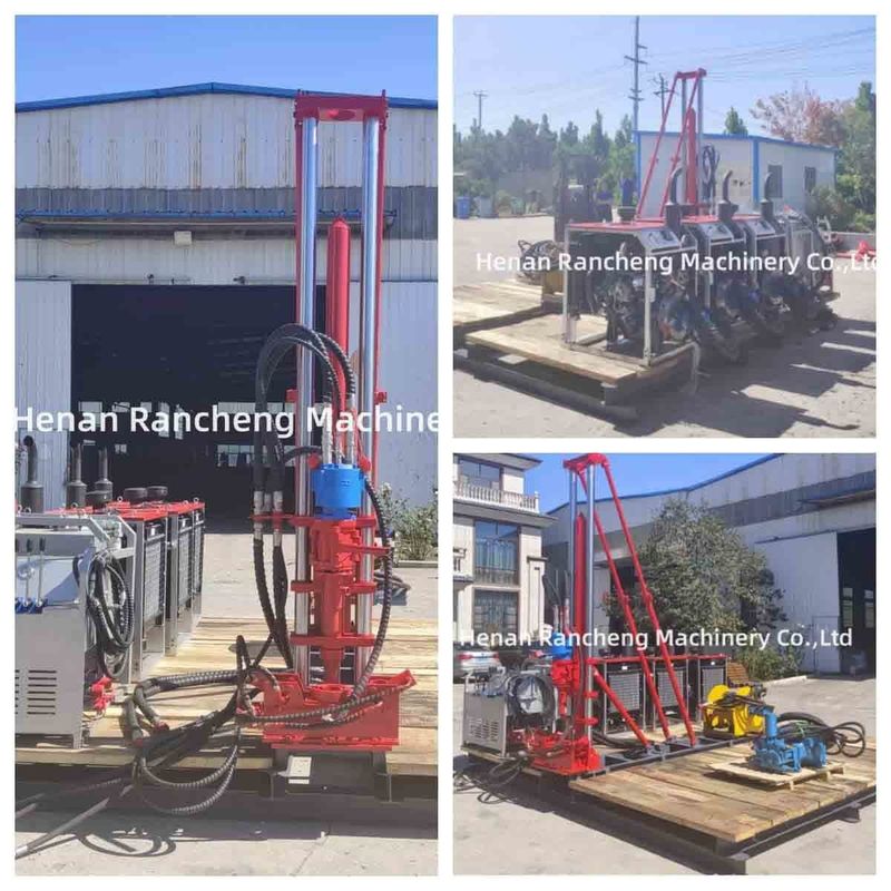 Εξερεύνηση ανθρακωρυχείων Raise Drilling Machine RCK400P Πλήρης υδραυλική φορητή μικρή βαθιά νερά bore πυρήνα γεώτρηση