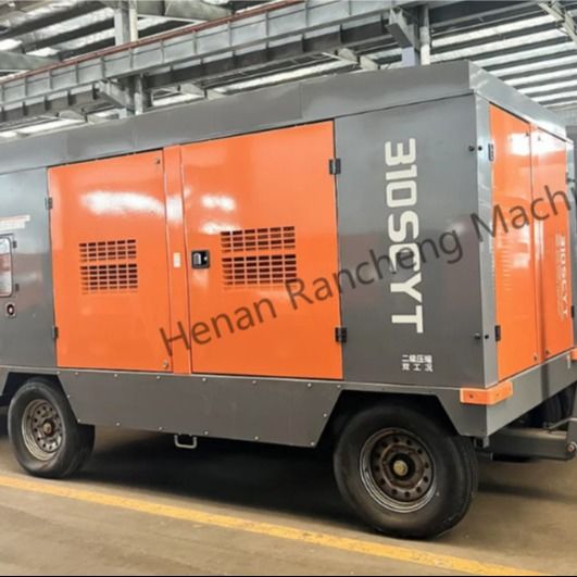 310SCYT 1178 Cfm Φορητός συμπιεστής αέρα με βίδες 4 τροχούς για πηγάδι νερού