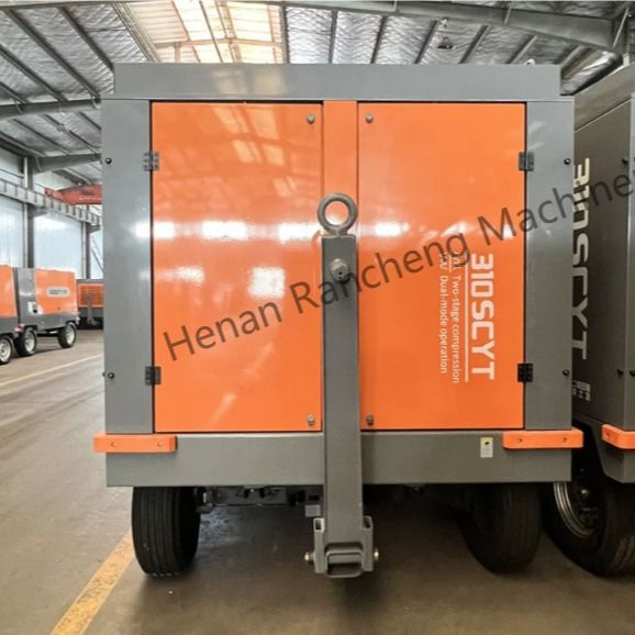 310SCYT 1178 Cfm Φορητός συμπιεστής αέρα με βίδες 4 τροχούς για πηγάδι νερού