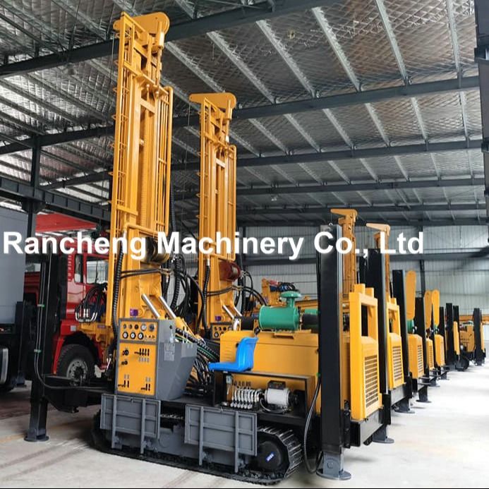 RCF800C Πολυλειτουργική συσκευή γεωτρήσεων 800m βάθος Υδραυλική συσκευή γεωτρήσεων με κινητήρα Cummins 154KW