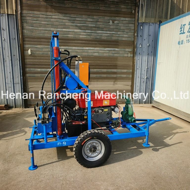 Φορητό γεωτρικό περιστρεφόμενο 22HP ντίζελ υδραυλικό γεωτρικό σταθμό μικρού εξοπλισμού γεωτρικής