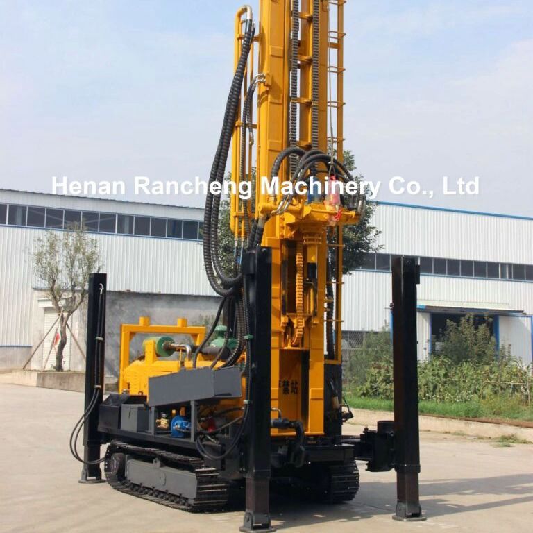 350m Crawler Mounted Water Well Drilling Rig Μηχανή τρυπών Πνευματική μηχανή τρυπών νερού Μηχανή τρυπών