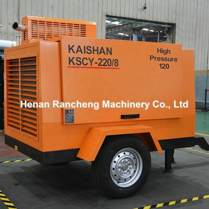 1400kg φορητός ντίζελ αέρας συμπίεσης βίδα 55KW για 8bar πίεση εργασίας