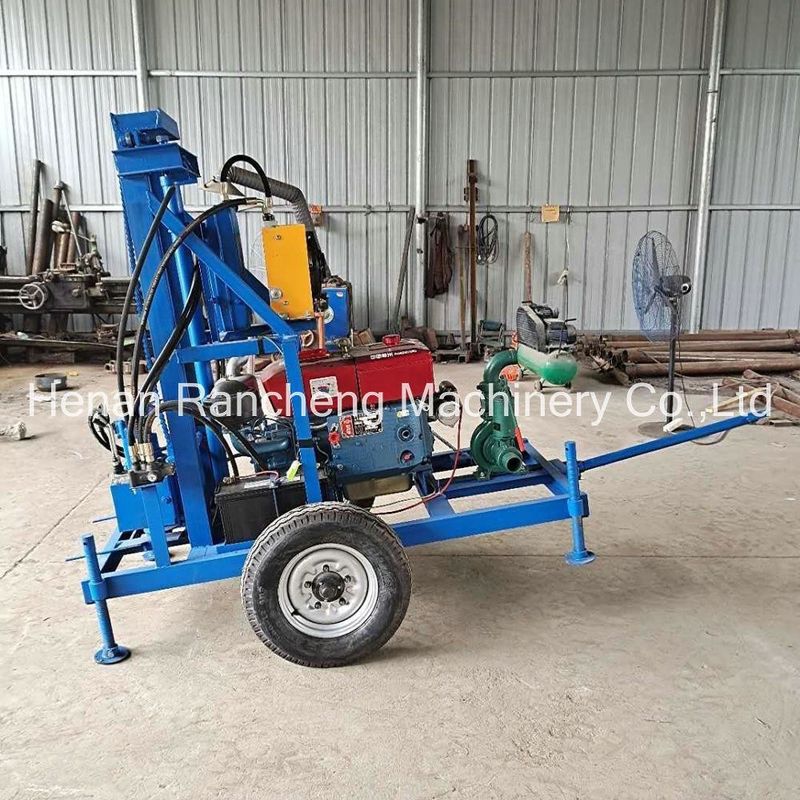 Φορητό γεωτρικό περιστρεφόμενο 22HP ντίζελ υδραυλικό γεωτρικό σταθμό μικρού εξοπλισμού γεωτρικής