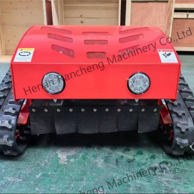 Τύπος Crawler Τέσσερις τροχούς Υβριδικό τηλεχειριστήριο Γκαζόν Κοπτήρα 8HP Βενζινοκινητήρα
