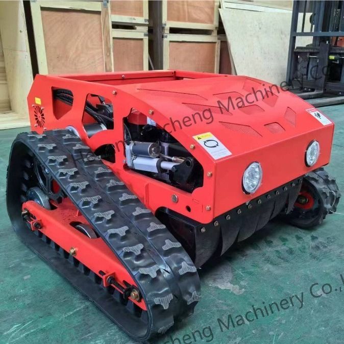 Τύπος Crawler Τέσσερις τροχούς Υβριδικό τηλεχειριστήριο Γκαζόν Κοπτήρα 8HP Βενζινοκινητήρα