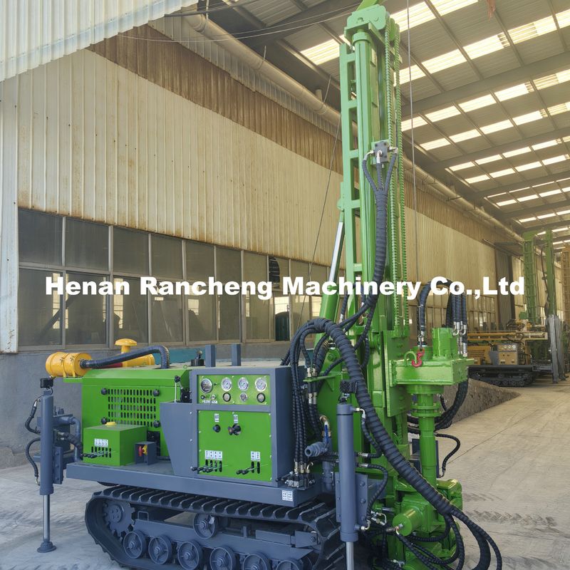 150M Crawler Mounted Deep Borehole Water Well Drilling Rig Υδραυλική μηχανή πηγάδι νερού
