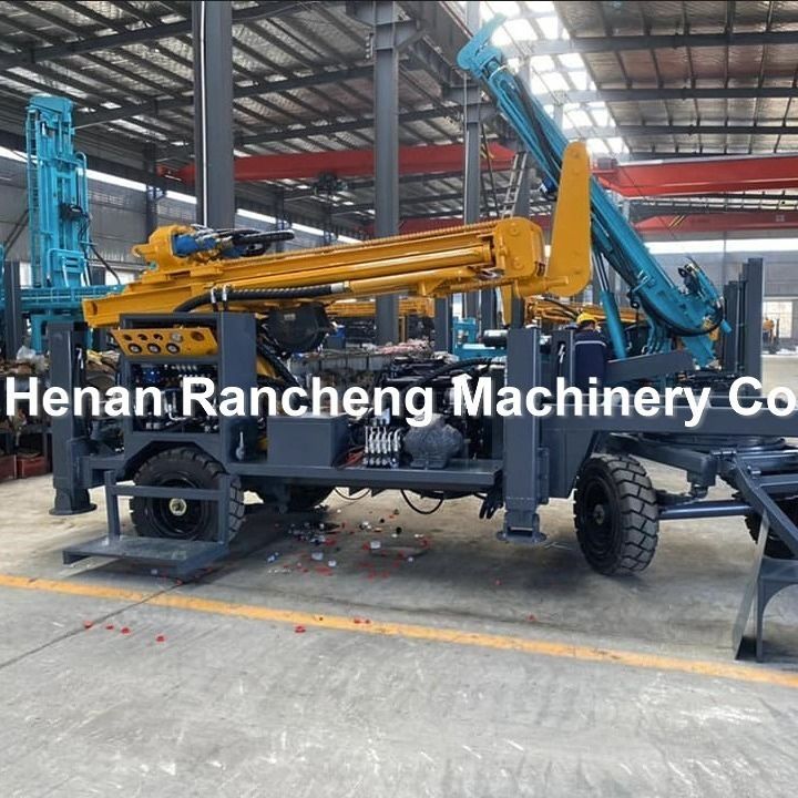 Και οι δύο αντλίες λάσπης DTH Air Drilling Borehole Drilling Machine για υδρολογικά πηγάδια 65KW Κινητήρας Quanchai