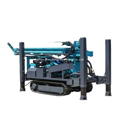 Μέγιστο βάθος 280m Crawler Mounted Water Well Drilling Rig Machine με 70KW YuChai
