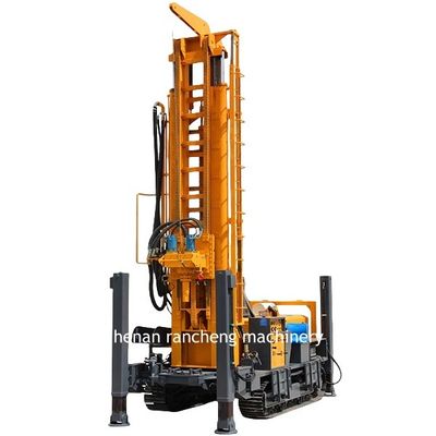 1000m βάθος Crawler τοποθετημένο νερό καλάθι γεώτρηση Rig Μηχανή με 197KW κινητήρα