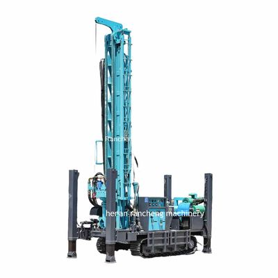 Μέγιστο βάθος 300m διάμετρο 350mm Crawler Mounted Water Well Drilling Rig Μηχανή