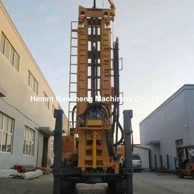 Υδραυλική μηχανή γεώτρησης πηγάδι 1000m Πνευματική συσκευή γεώτρησης με κινητήρα ντίζελ