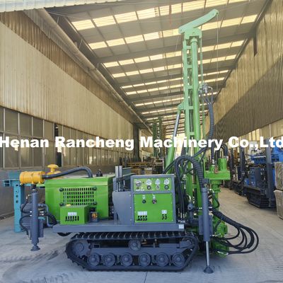 150M Crawler Mounted Deep Borehole Water Well Drilling Rig Υδραυλική μηχανή πηγάδι νερού