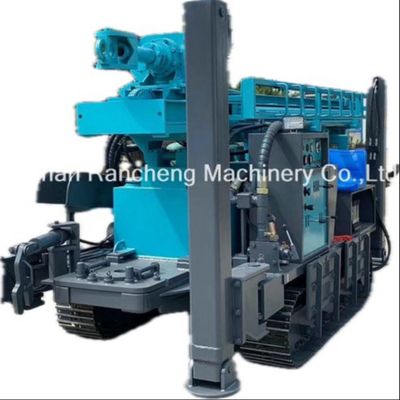 350m Depth Drilling Rubber Caterpillar Track Water Well Drilling Rig Πνευματικό Ρούμπινο Crawler Drilling Rig