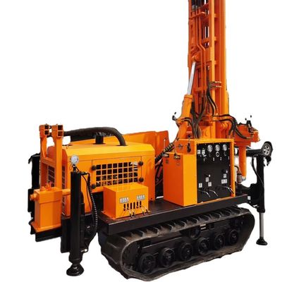 150M Crawler Mounted Deep Borehole Water Well Drilling Rig Υδραυλική μηχανή πηγάδι νερού