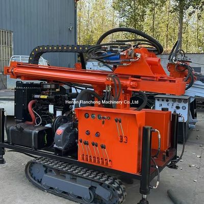 200m Small Crawler Mounted Water Well Drill Rig 1000-2000N.M Torque