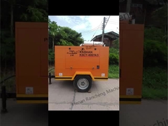 KSCY-400/14.5K 400cfm Ντίζελ φορητός κομπρεσέρ αέρα με βίδες με κινητήρα Cummins