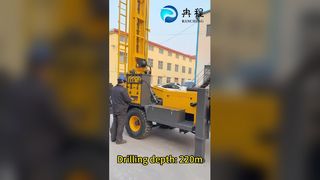Εξέδρα γεώτρησης νερού με τροχό RCF220W